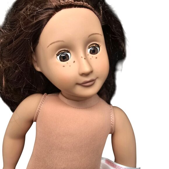 Our Generation Doll Auborn Hair Brown Eyes and Freckles 18" Sleep Wake JJ3824 - Picture 7 of 12